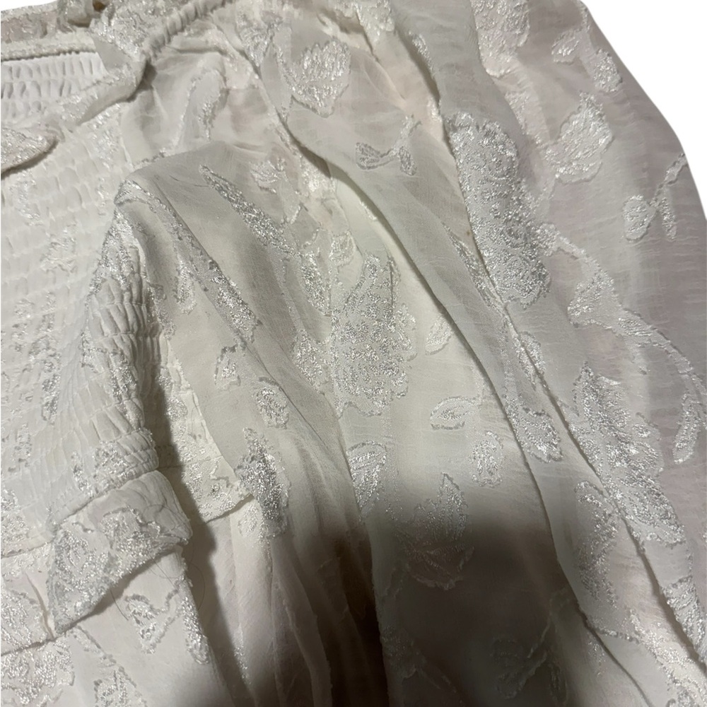 Altar'd State White Dress with Floral Lace Detail - Picture 3 of 7